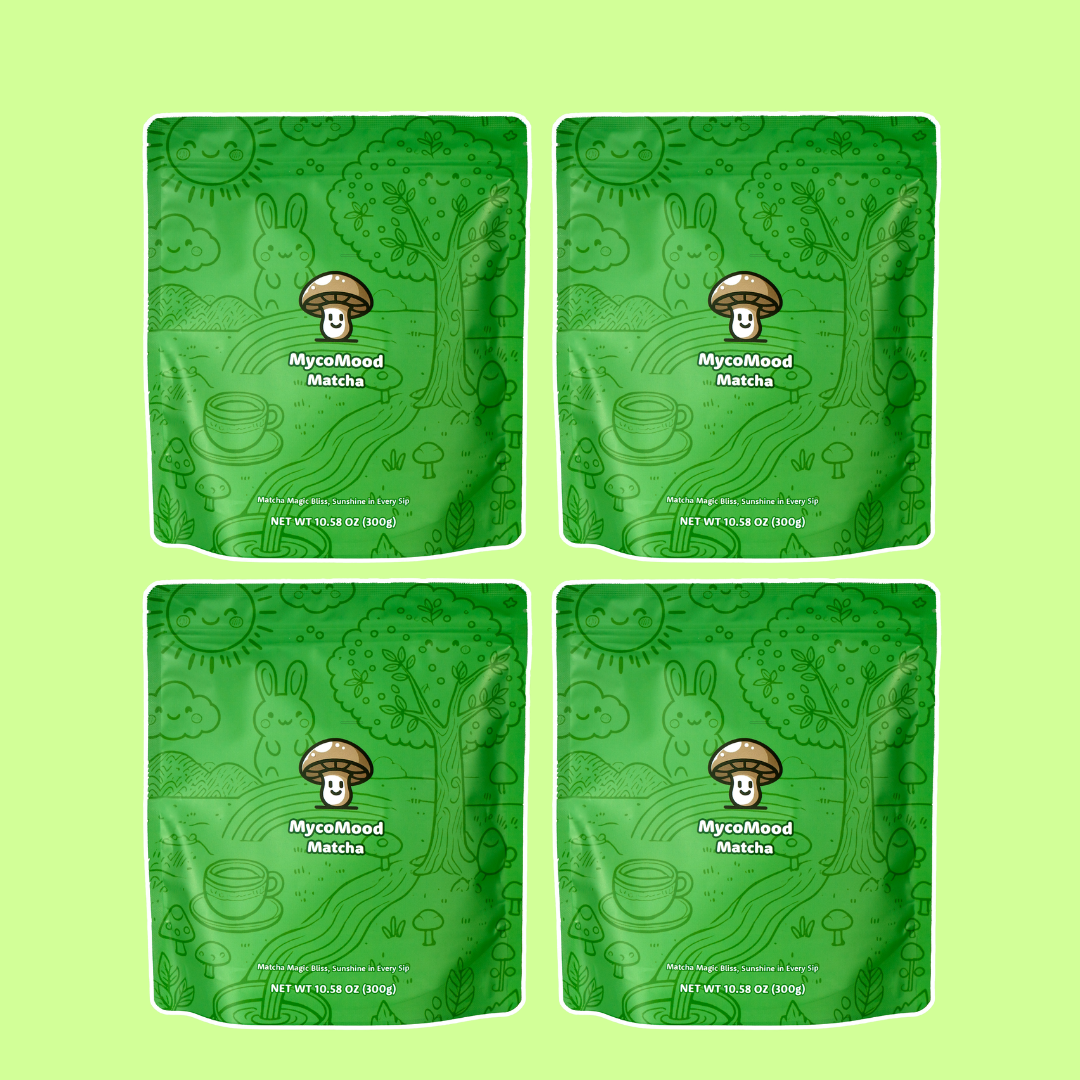 MycoMood – Mushroom Matcha Latte (4-Bag Bundle)